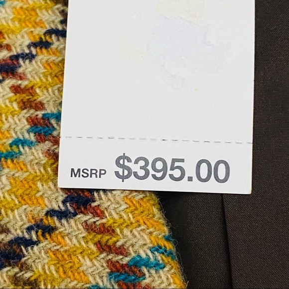 DKYN Plaid Ridding Jacket  Blazer Velvet Collar Size 4 NWT - Picture 12 of 16